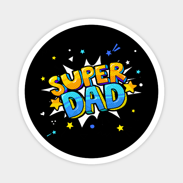 Super Dad Magnet by jobieh shop